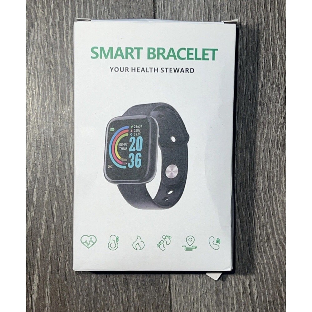 SMART BRACELET/WATCH, Health Steward, Steps Counter, Heart Rate, Charge W/USB